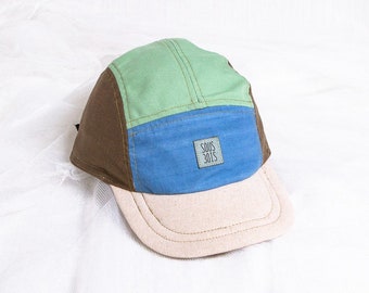 The PASTEL FIRST Cap // Upcycled & Handmade Hats for Adults, made on request, custom sizes \\Reycled caps, slowmade from Canada by Sous-Bois