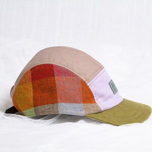 The LOVE PUNCH-ION 9 // Upcycled and handmade hats slowmade, sustainable, recycled 5 panels hats and caps from Montreal by Sous-Bois image 3