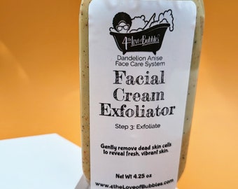 Dandelion Anise Luxe Vegan Face Care System STEP 3 - Facial Exfoliating Cream