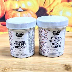 Natural Probiotic Pit Detox Mask and Pit Scrub