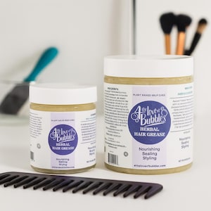 Vegan Herbal Hair Grease: Natural Scalp Treatment