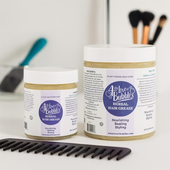 Vegan Herbal Hair Grease: Natural Scalp Treatment
