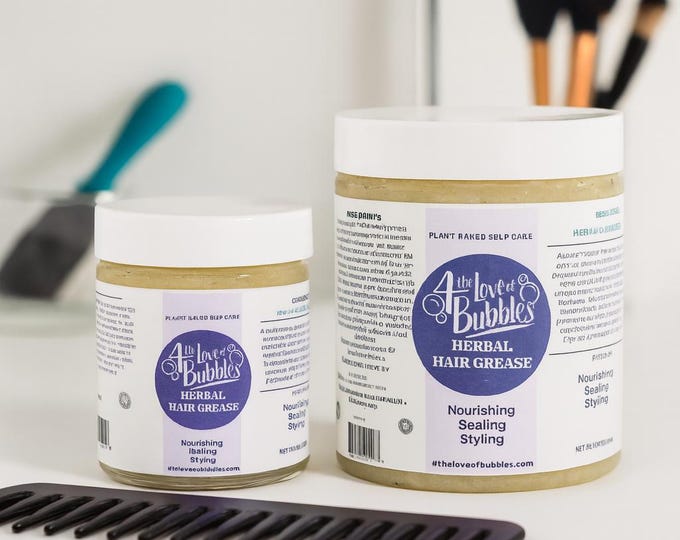 Vegan Herbal Hair Grease: Natural Scalp Treatment