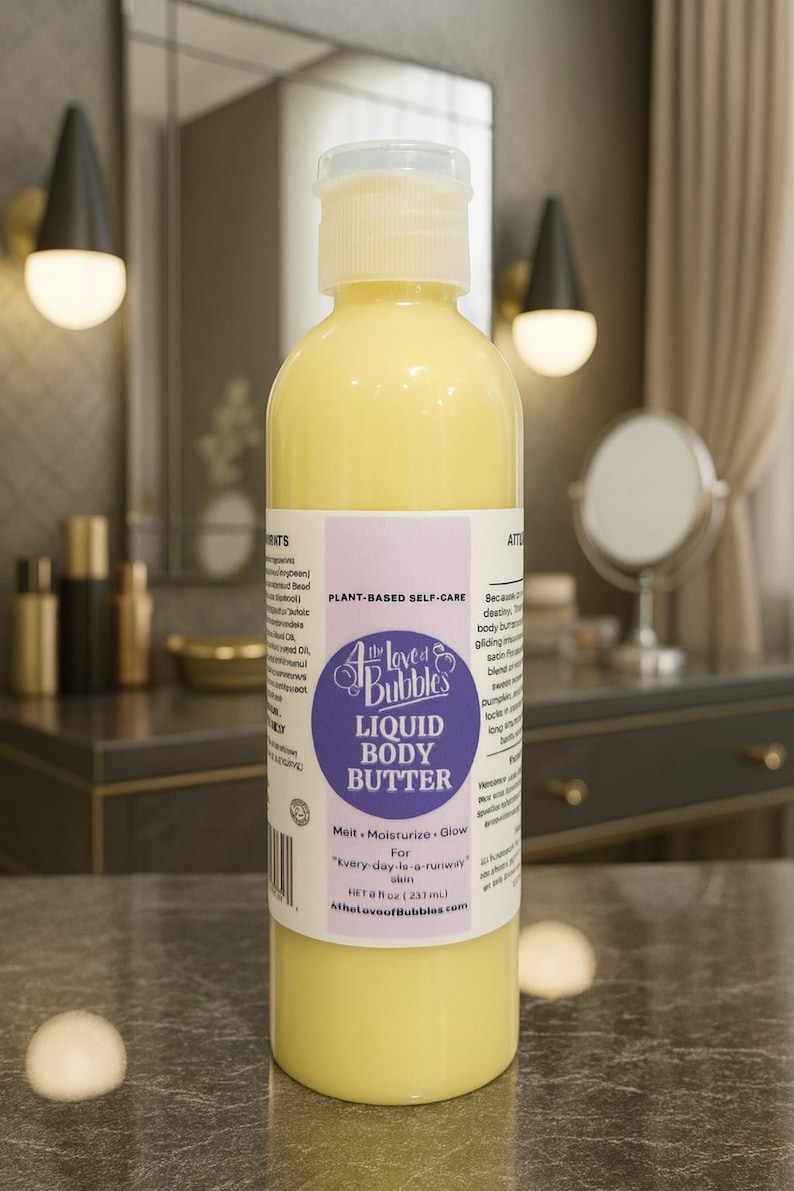 Plant-Based Liquid Body Butter – Nourish, Soften & Shine Naturally Choose from over 20 different fragrances afbeelding 1