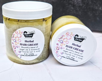 Vegan Herbal Hair Butter| Hair Grease| Pomade| Natural Hair Care| Scalp Treatment| Natural Hair Grease