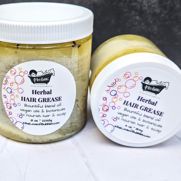 Vegan Herbal Hair Butter| Hair Grease| Pomade| Natural Hair Care| Scalp Treatment| Natural Hair Grease