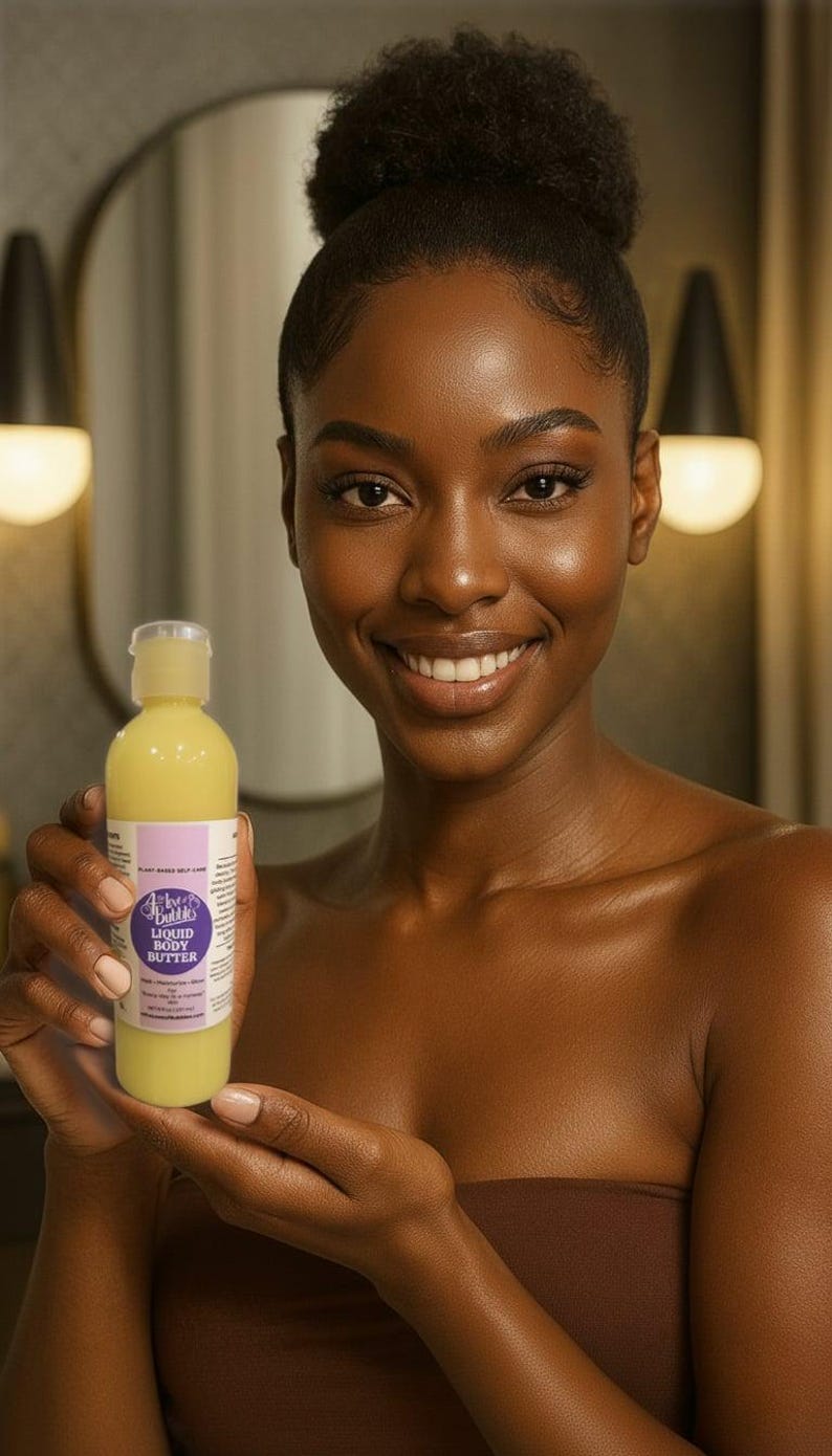 Plant-Based Liquid Body Butter – Nourish, Soften & Shine Naturally Choose from over 20 different fragrances afbeelding 2