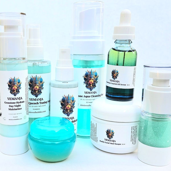 Yemanja Face Care Skin Care System Malachite Crystal Infused