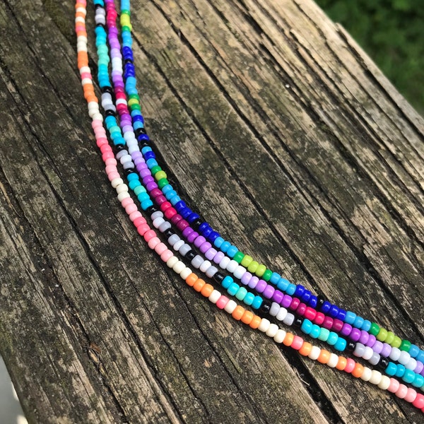 Handmade Native Inspired Choker Necklaces in Various Colors