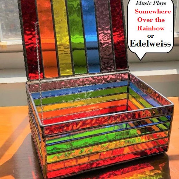 Glass Music Box Etsy