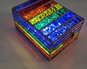 Stained Glass Music Box - Rainbow - Song Choices - Personalized