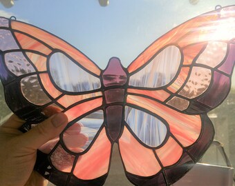 BIG Stained Glass Butterfly - 14" Wingspan