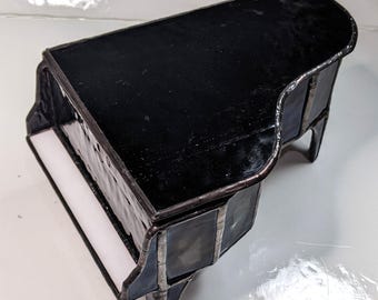 Piano Music Box - Stained Glass -  - Personalized
