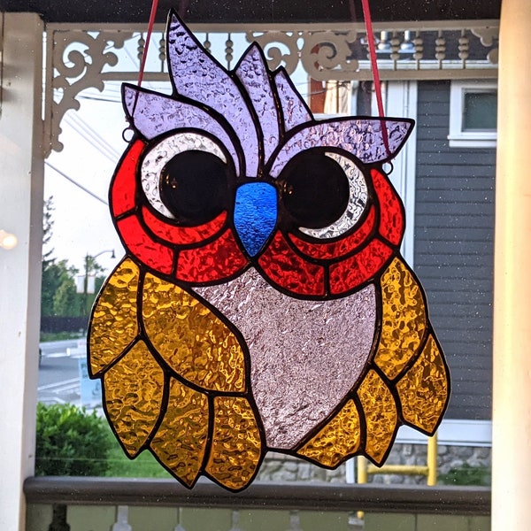 Stained Glass Owl Etsy