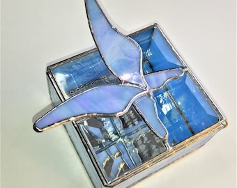 Stained Glass Butterfly Jewel Box