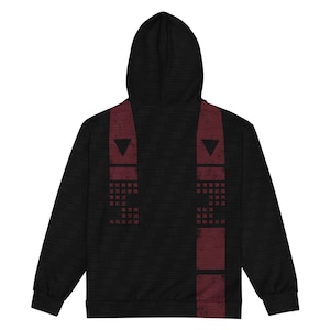 Red Stripe Vanguard Diamond Spade Unisex Hoodie Zip Up Hoodie