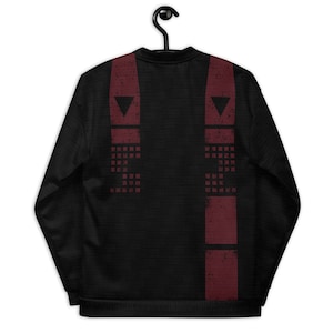Red Stripe Vanguard Unisex Bomber Jacket