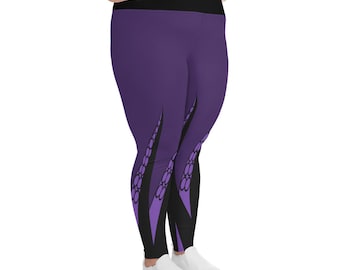 Purple Tentacles All-Over Print Plus Size Leggings