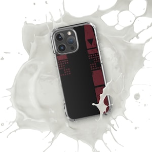 Red Stripe Vangaurd MagSafe® clear case for iPhone®