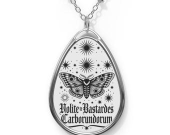 Nolite Te Bastardes Carborundorum Necklace, Feminist Resistance Jewelry, Anti Trump Pendant, Political, Activist Gift, Protest Jewelry
