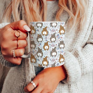 Subtle F Trump Mug, Anti Trump Cat Butts Funny Leftist Political Satire Patriotic Cat Lover Coffee Mug