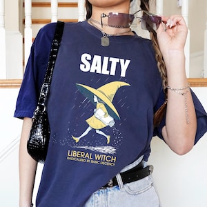 基本的な礼儀正しさによって過激化したシャツ、反トランプの塩辛い魔女Tシャツ、リベラルな魔女のパロディシャツ、抗議シャツ、政治Tシャツ、面白いTシャツ