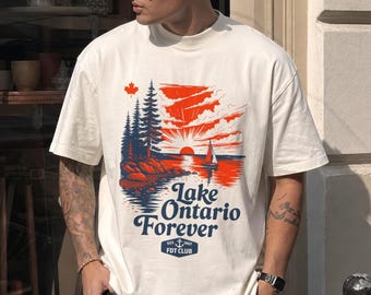 Lake Ontario Forever Shirt Vintage Sailing Long Sleeve Tee Canada Patriotic Graphic Top FDT Club Name Change Not Approved Anti Trump Gift