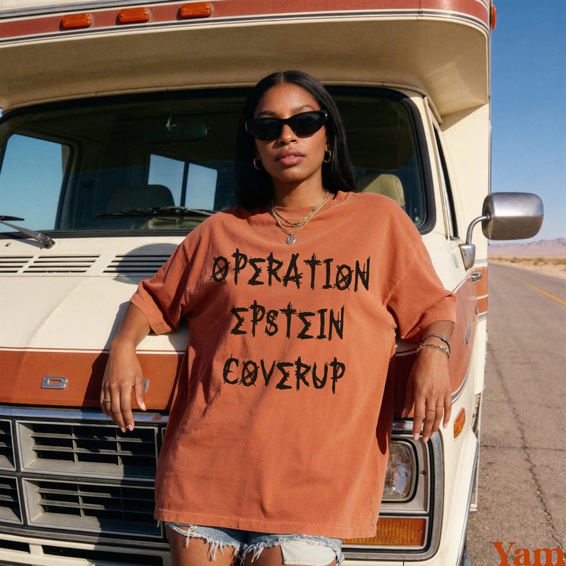 Operation Epstein Coverup Shirt, Graphic Tee, Statement T-Shirt, Unisex Casual Top, Streetwear Fashion, Bold Print Shirt