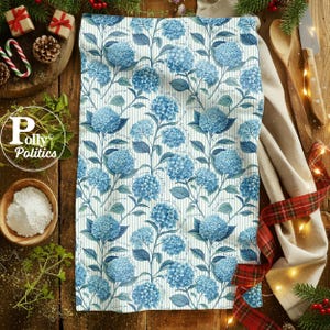 Funny Subtle F Trump Hydrangea Floral Towels, Anti Trump Mother's Day, Kitchen Decor, Housewarming Gift, Democrat Resistance Protest, Mature