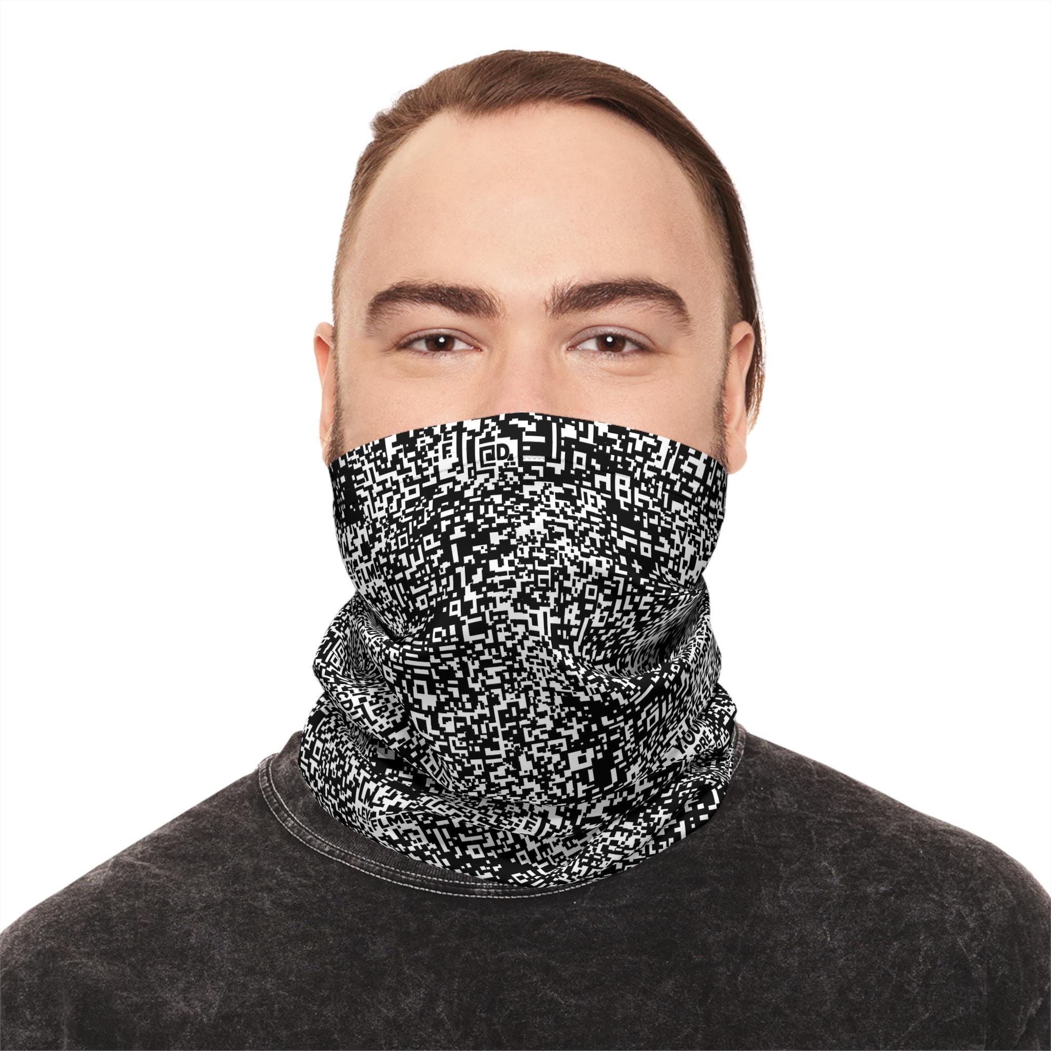 AI Camouflage Neck Gator, QR Code Distortion, Anti Surveillance ...