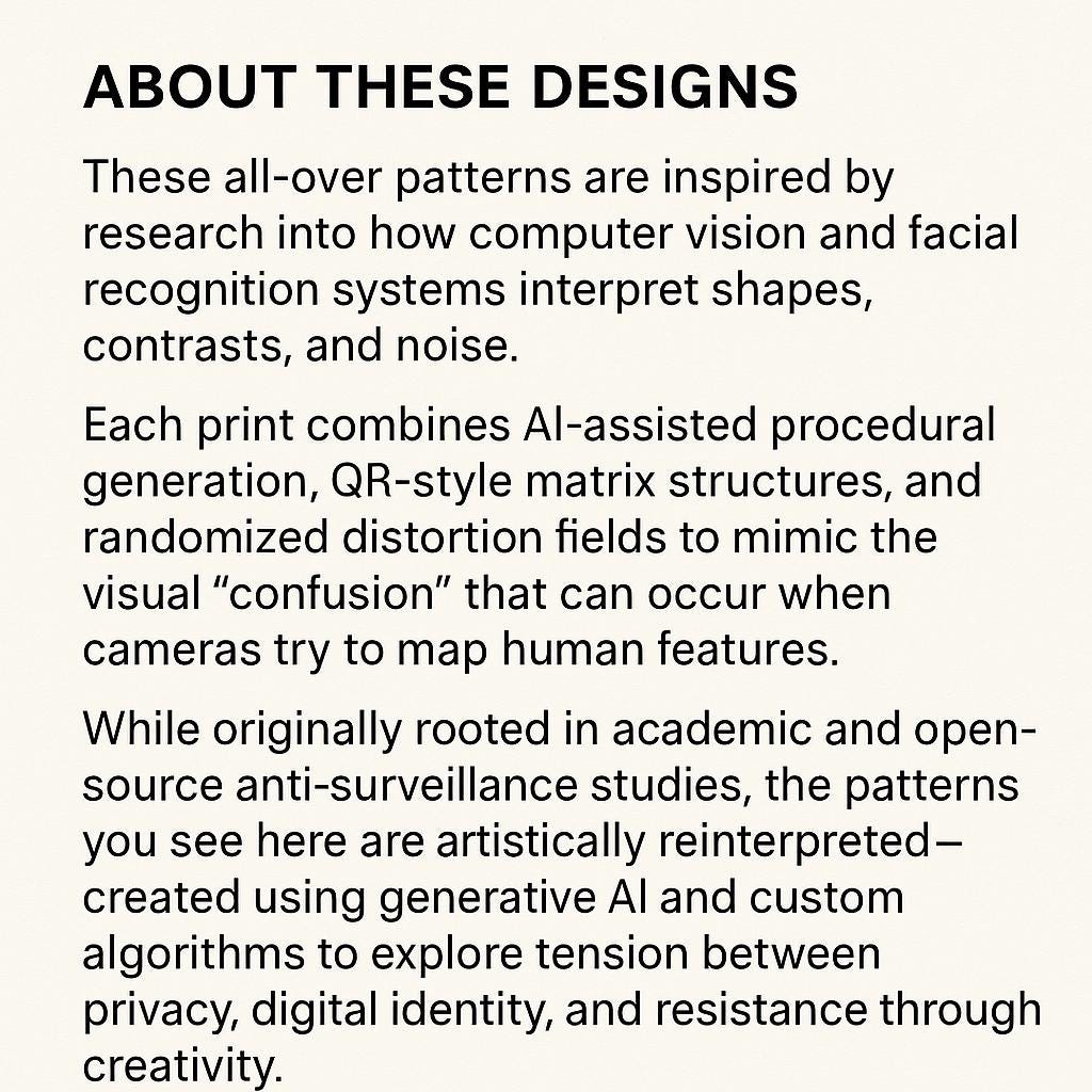 AI Camouflage Neck Gator, QR Code Distortion, Anti Surveillance ...