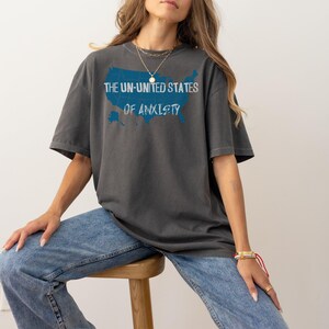 Die nicht vereinten Staaten der Angst T-Shirt, Putsch 2025, Widerstands-Grafik-T-Shirt, Widerstand, Fortschrittlich-Liberal, nicht mein Präsident, Demokrat-Hemd