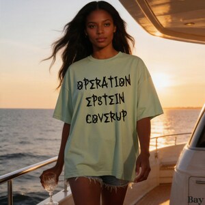 Operation Epstein Coverup T-Shirt, Graphic Tees, Statement Shirt, Bold Minimalist Style Shirt, Unisex Casual Graphic Shirt, Gift Idea