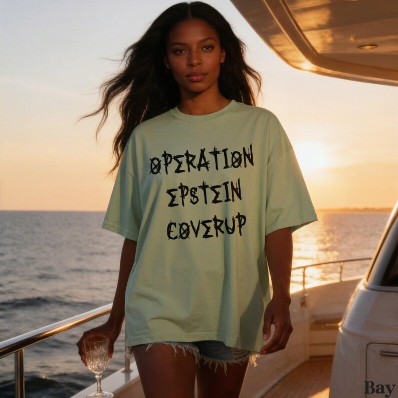 Operation Epstein Coverup T-Shirt, Graphic Tees, Statement Shirt, Bold Minimalist Style Shirt, Unisex Casual Graphic Shirt, Gift Idea