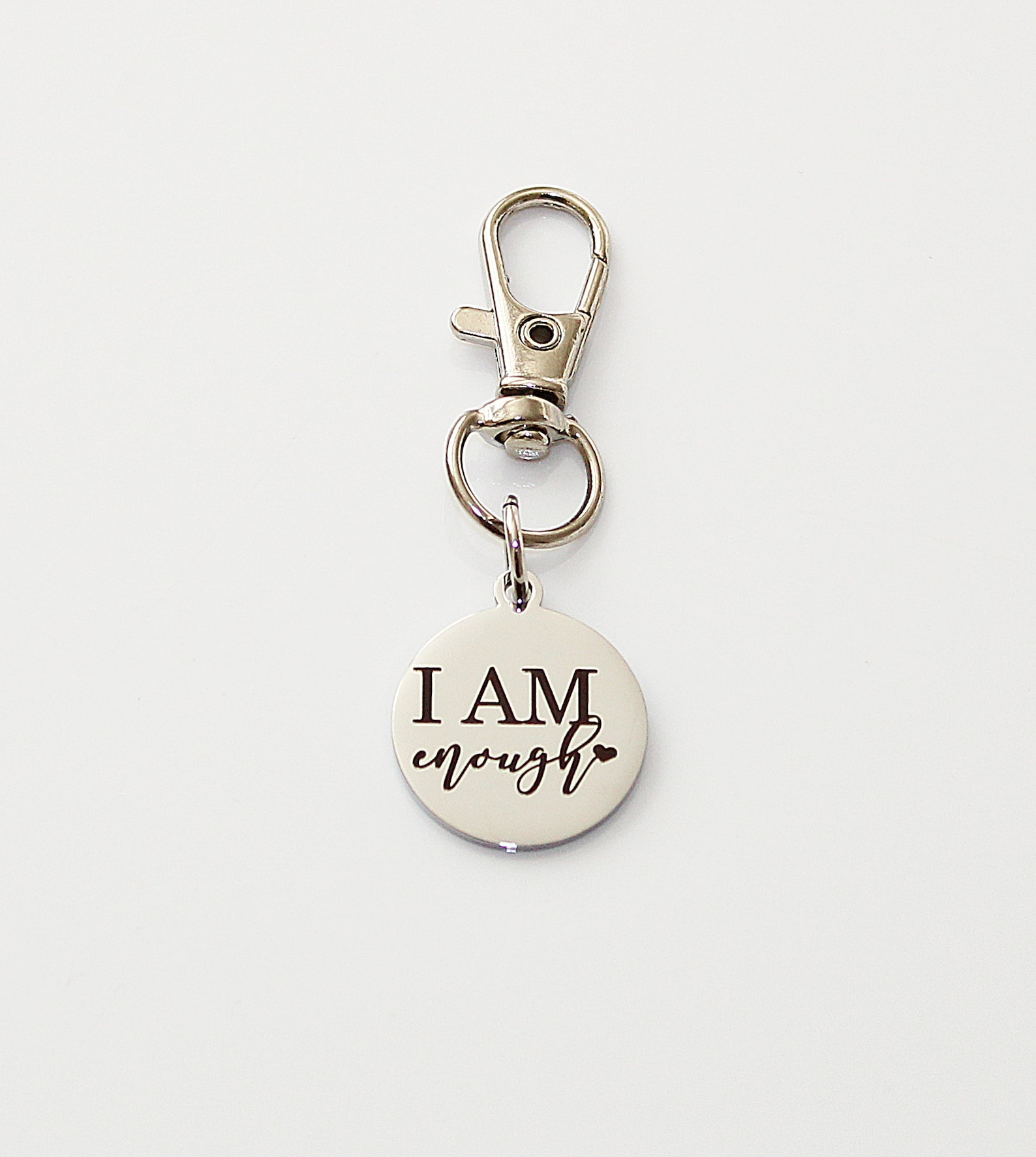 Round Mini Keychains Inspirational Keychain Empowering Etsy