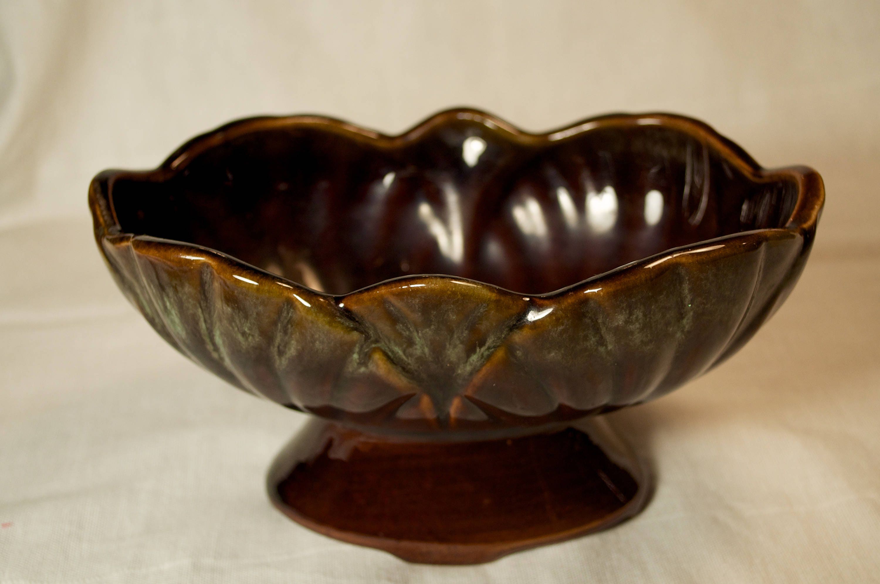 Vintage Canadian Beauceware Pottery Drip Glaze Vase Etsy Canada