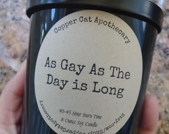 As Gay As The Day Is Long: Pride Soy Candle