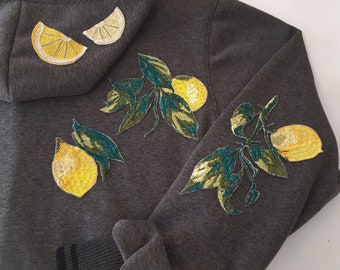 Moks445(p) Lemon patch - Fruit Embroidered Patch