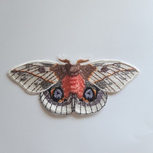Moks455 moth patch, Automeris io, Io moth, designer large patch
