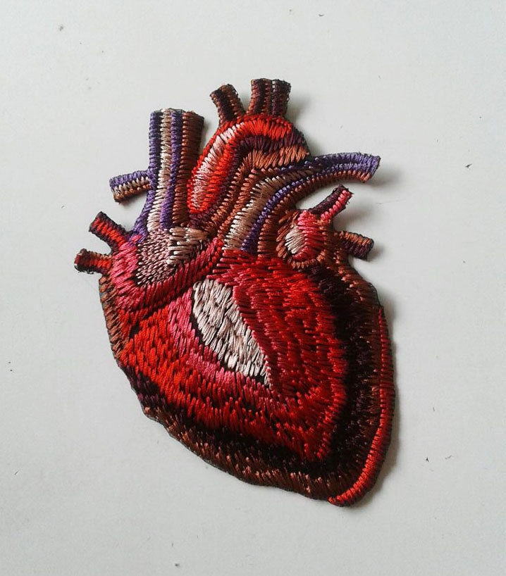 Moks153p Anatomical Heart Patch - Etsy