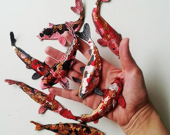 Moks159(p) set 8 pieces of koi carps patches