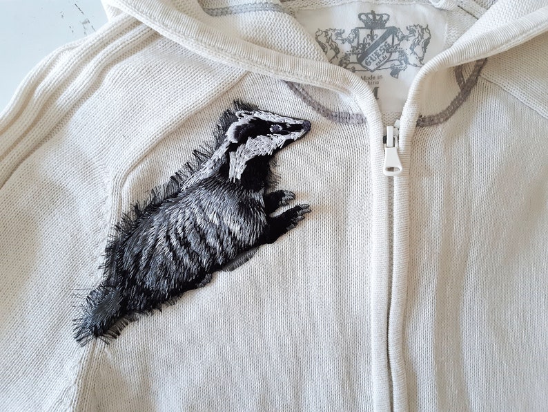 Moks324(p) European Badger Embroidered Parch, Animals Patch, Nature - Etsy