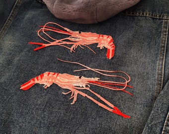 Moks601 Set Pink Shrimp Large Patch, 2 pcs