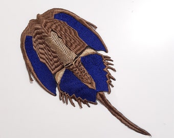 Moks412 embroidered patch horseshoe crab - arthropods patch