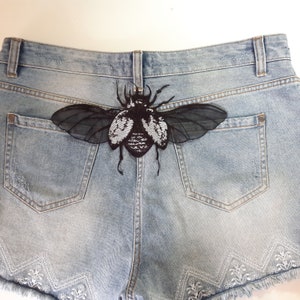 Remendo de bordado de bug Moks380 (p) - remendo de inseto - arte da natureza