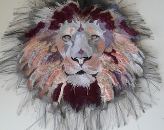 moks197(p) lion large embroidered patch