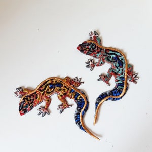 Moks(p)383 Lizard Embroidered Patch - Rainforest Animal - Etsy