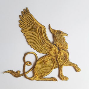 Moks524 Mythologischer Сreature Griffin Bestickter Aufnäher