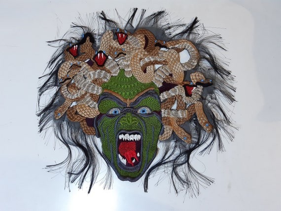 Moks293(p) Medusa Gorgon Embroidered Patch,  Myths of Ancient Greece