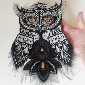 dimamoo2(p) Owl Dreamcatcher Embroidered Patch
